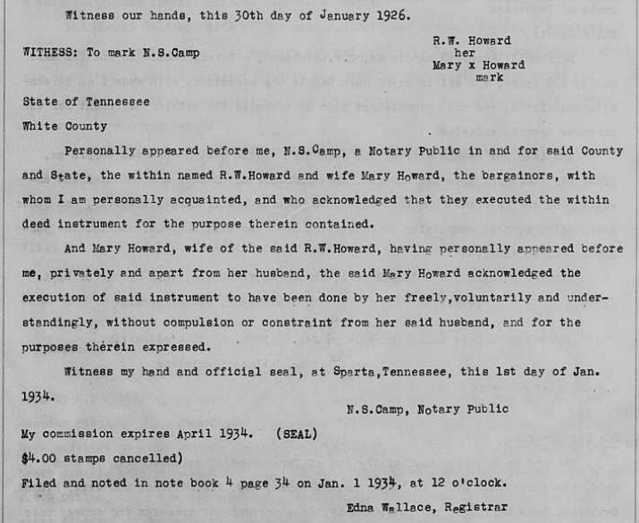 White County, TN Deed, Book 83, Page 200, Image 4